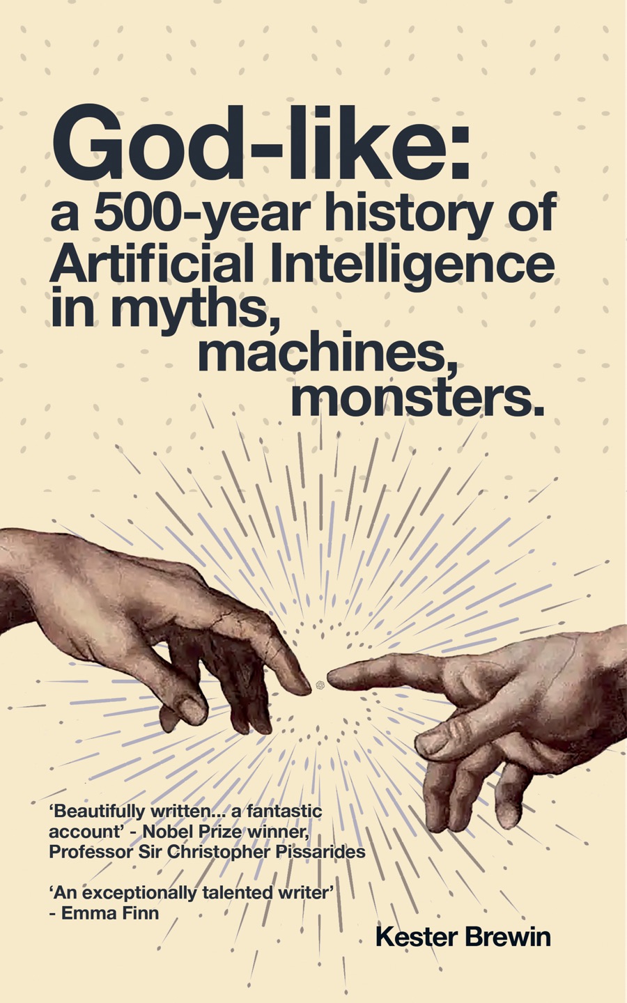 Cover of God-like: a 500-year history of Artificial Intelligence in myths, machines, monsters by Kester Brewin